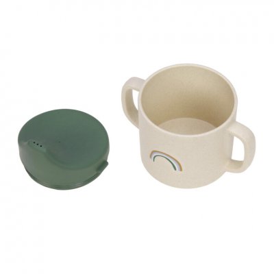 Lässig Dětský hrneček z celulózy Happy Rascals - Smile Green - obrázek