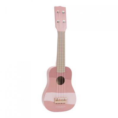 Little Dutch dřevěná kytara - Pink - obrázek