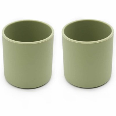 Martons Silikonový pohárek 2 ks - Olive Green