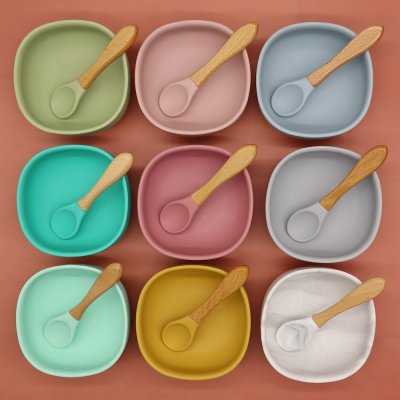 Martons Silikonová miska s přísavkou - Light Blue - obrázek