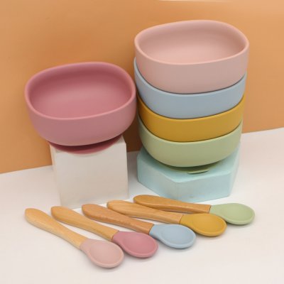 Martons Silikonová miska s přísavkou - Light Blue - obrázek