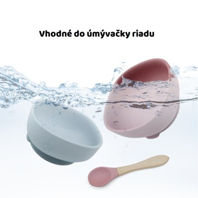 Martons Silikonová miska s přísavkou - Rose Pink - obrázek