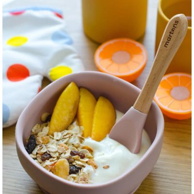 Martons Silikonová miska s přísavkou - Rose Pink - obrázek