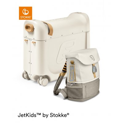 Jetkids by Stokke BedBox + Crew Backpack Zdarma - Full Moon/White