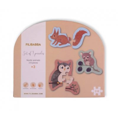 Filibabba Sada 7 Puzzle - Severská zvířata - obrázek