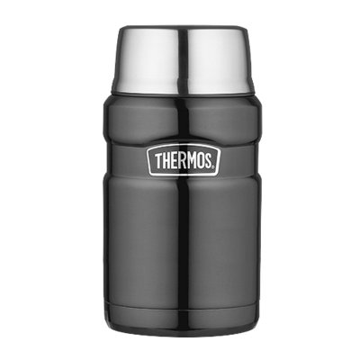 Thermos termoska na jídlo se šálkem 710 ml - Metalicky šedá