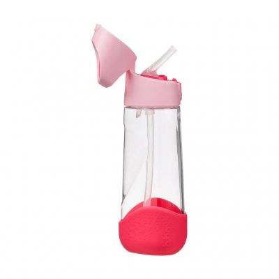 b.box láhev na pití s brčkem 600 ml - Flamingo Fizz - obrázek