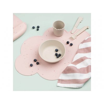 Done by Deer Silikonové prostírání Confetti - Růžové - obrázek