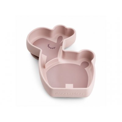 Done by Deer Stick and Stay Silikonový talíř Lalee - Růžový - obrázek