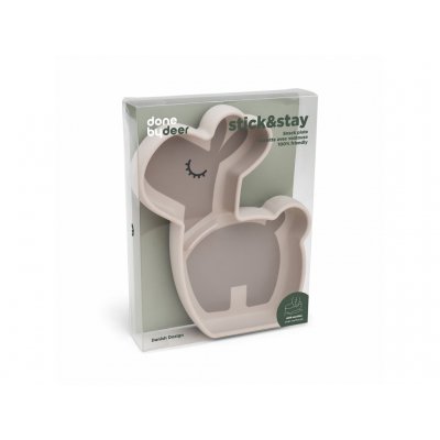 Done by Deer Stick and Stay Silikonový talíř Lalee - Pískový - obrázek