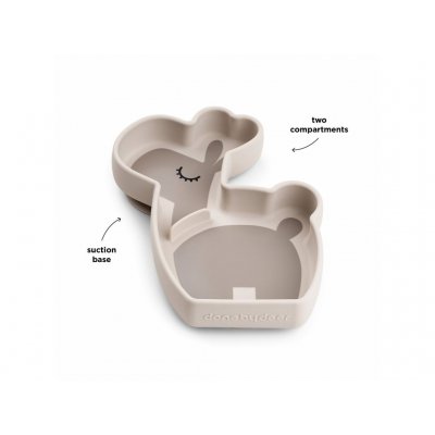 Done by Deer Stick and Stay Silikonový talíř Lalee - Pískový - obrázek