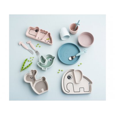 Done by Deer Stick and Stay Silikonový talíř Lalee - Pískový - obrázek