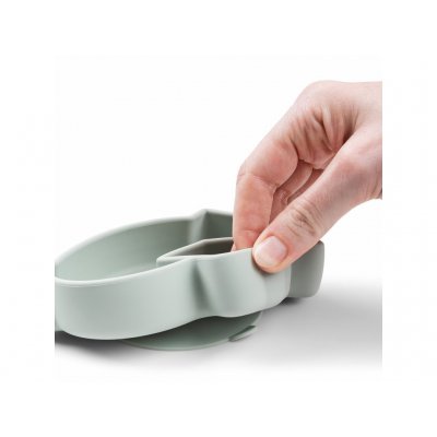 Done by Deer Stick and Stay Silikonový talíř Birdie - Zelený - obrázek