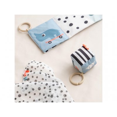 Done by Deer Kontrastní měkká kostka - Happy Clouds - obrázek