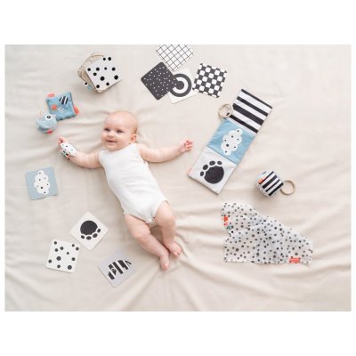 Done by Deer Dětské kontrastní karty s držákem - Deer friends - obrázek