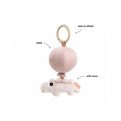 Done by Deer Hračka na cesty Croco - Růžová - obrázek