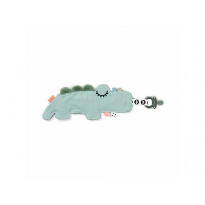 Done by Deer Držátko na dudlík/přítulka Croco - Zelené - obrázek