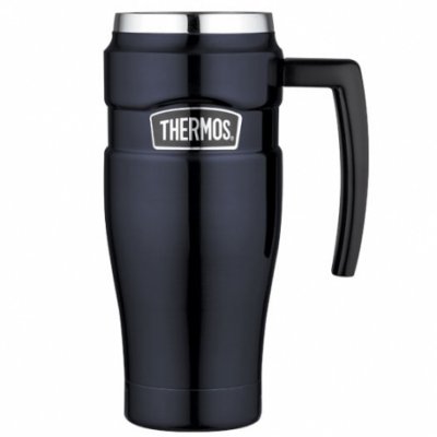 Thermos vodotěsný termohrnek s madlem 470 ml - Tmavě modrá