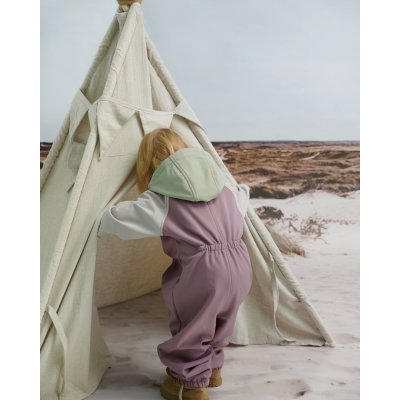 Leokid Softshellový overal Color Block - Minnow Pink, vel. 74 (9 - 12 měsíců) - obrázek