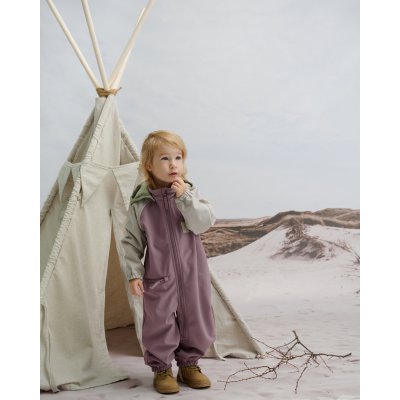 Leokid Softshellový overal Color Block - Minnow Pink, vel. 86 (18 - 24 měsíců) - obrázek