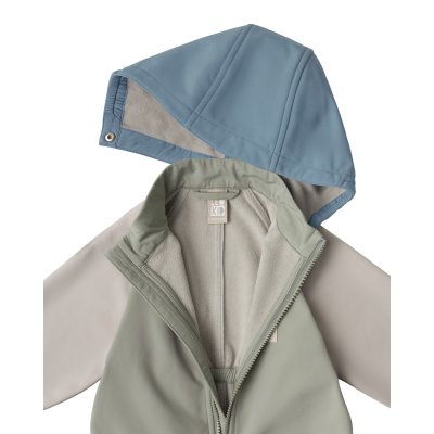 Leokid Softshellový overal Color Block - Wood Sage, vel. 80 (12 - 18 měsíců) - obrázek