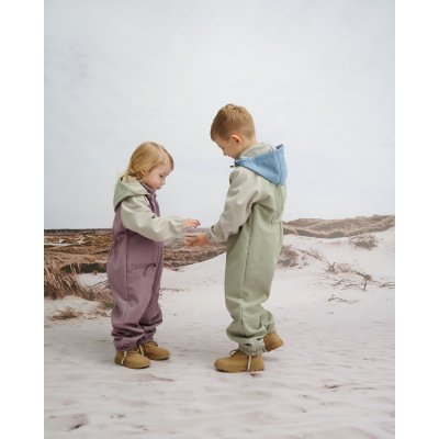 Leokid Softshellový overal Color Block - Wood Sage, vel. 80 (12 - 18 měsíců) - obrázek