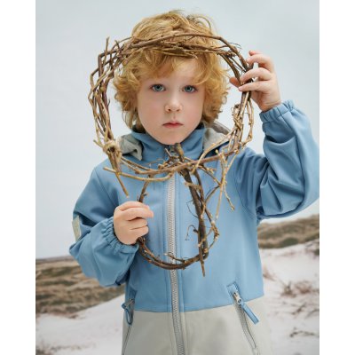 Leokid Softshellová bunda Color Block - Blue Cape, vel. 86 (18 - 24 měsíců) - obrázek