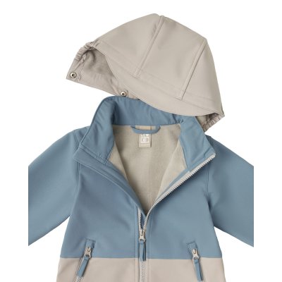 Leokid Softshellová bunda Color Block - Blue Cape, vel. 86 (18 - 24 měsíců) - obrázek