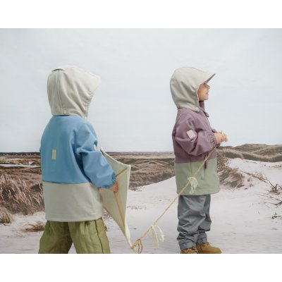 Leokid Softshellová bunda Color Block - Blue Cape, vel. 86 (18 - 24 měsíců) - obrázek