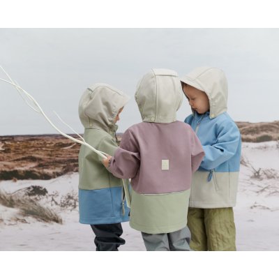 Leokid Softshellová bunda Color Block - Blue Cape, vel. 86 (18 - 24 měsíců) - obrázek