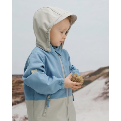 Leokid Softshellová bunda Color Block - Blue Cape, vel. 86 (18 - 24 měsíců) - obrázek