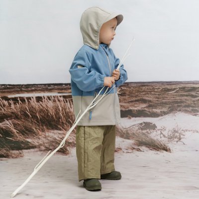 Leokid Softshellová bunda Color Block - Blue Cape, vel. 98 (3 - 4 roky)