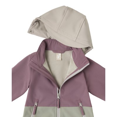 Leokid Softshellová bunda Color Block - Minnow Pink, vel. 86 (18 - 24 měsíců) - obrázek
