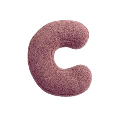 Mealini Plyšové písmeno C - Růžové