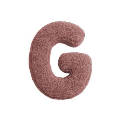Mealini Plyšové písmeno G - Růžové