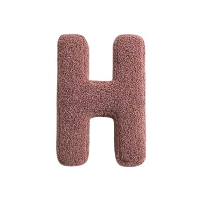 Mealini Plyšové písmeno H - Růžové