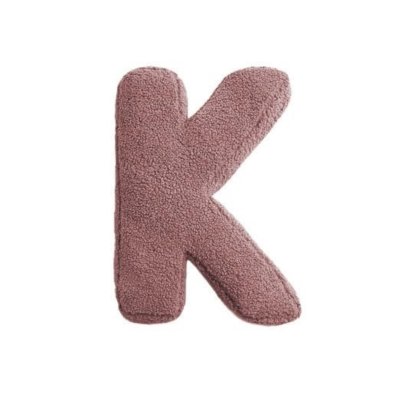 Mealini Plyšové písmeno K - Růžové