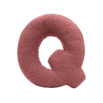 Mealini Plyšové písmeno Q - Růžové