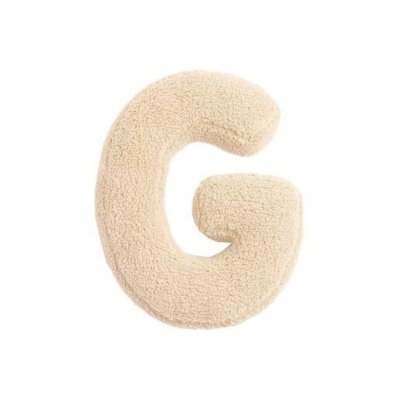 Mealini Plyšové písmeno G - Krémové