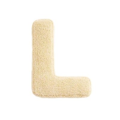 Mealini Plyšové písmeno L - Krémové