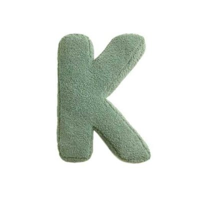 Mealini Plyšové písmeno K - Zelené