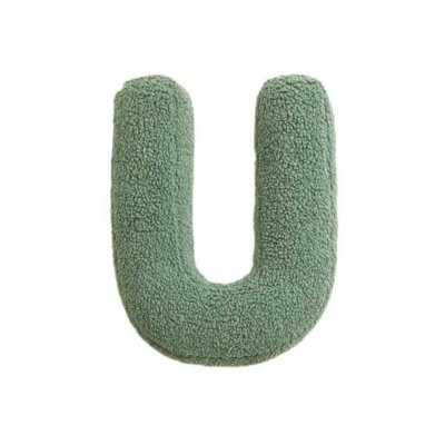 Mealini Plyšové písmeno U - Zelené