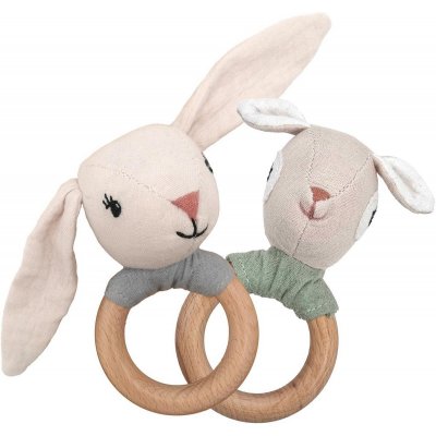 Mealini Chrastítko s dřeveným kroužkem - Srnečka Hedda - obrázek
