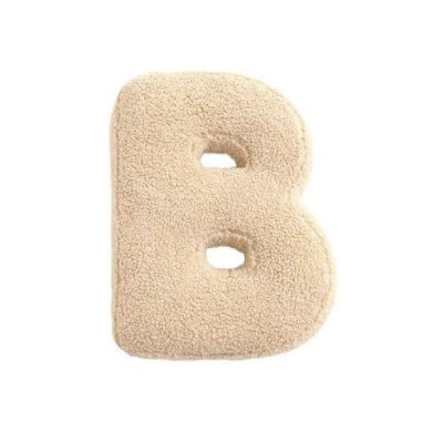 Mealini Plyšové písmeno B - Krémové