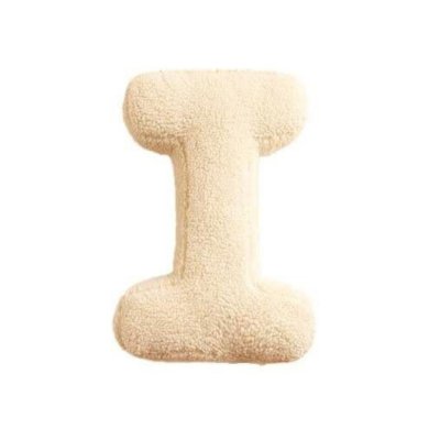 Mealini Plyšové písmeno I - Krémové
