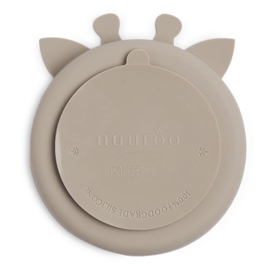 Nuuroo Orla Silikonový dělený talíř - Cobblestone - obrázek