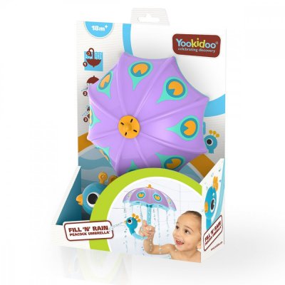 Yookidoo Paví deštník - Fialový - obrázek