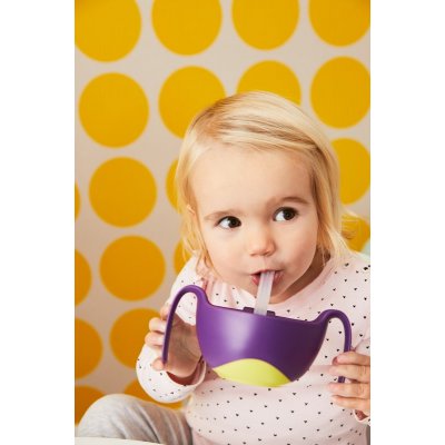 b.box miska s brčkem - Fialová - obrázek