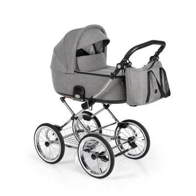 Roan Bass Next Classic Kombinovaný kočárek 2v1 - Titanium - obrázek