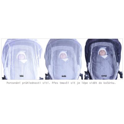 Emitex Síť proti hmyzu na kočárek - Šedá - obrázek